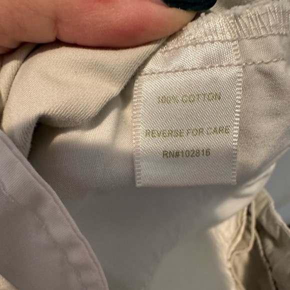 Garnet Hill Classic Cotton Khaki Chino Pants Size 8 - Picture 8 of 9